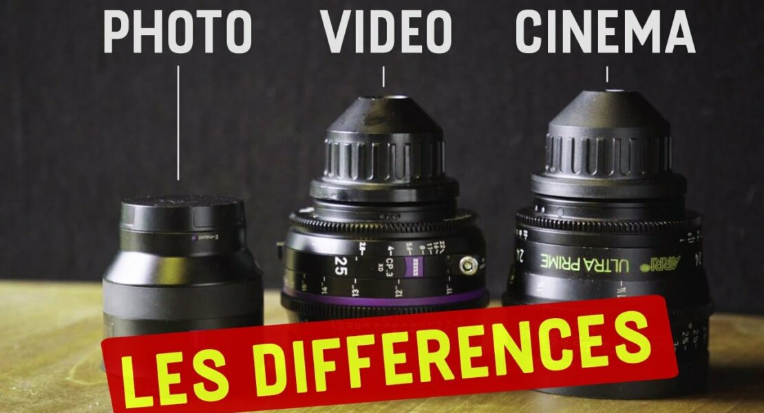 difference objectif photo video