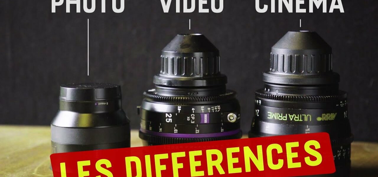 difference objectif photo video